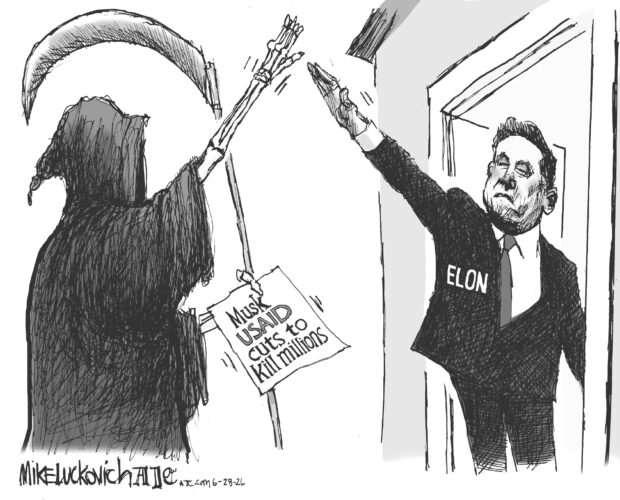 Editorial cartoons — 2 of them